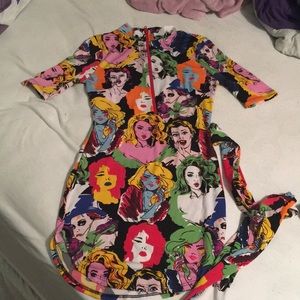 Retro mini dress/long top